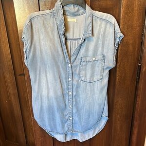 Denim Button-Up Shirt